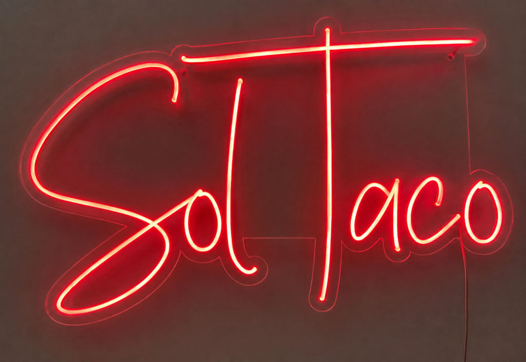Sol Taco neon artwork 1