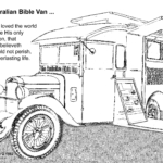 Bible Van colouring In with John 3 v 16 and contact details 2